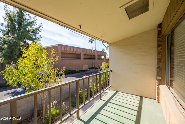 view of balcony