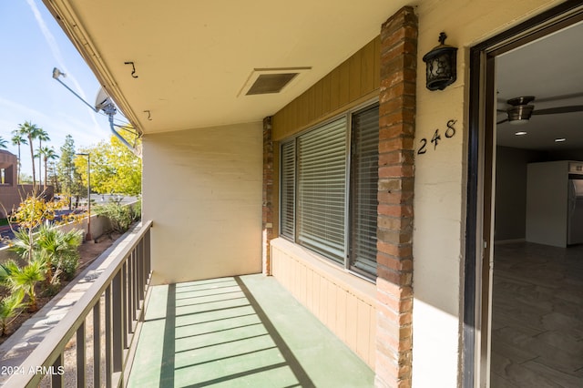 view of balcony