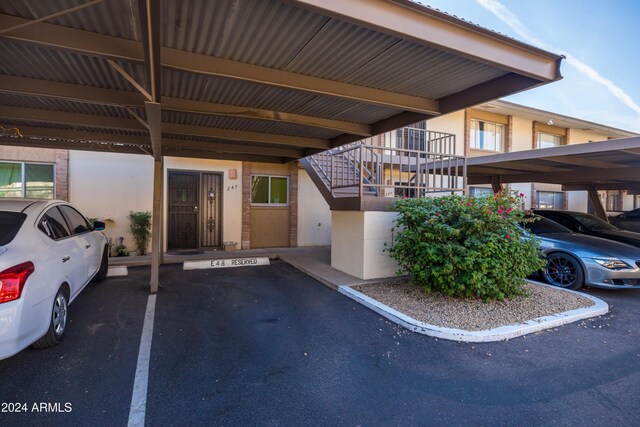 4701 N 68th St Unit 248, Scottsdale, AZ 85251 - covered parking lot with stairs