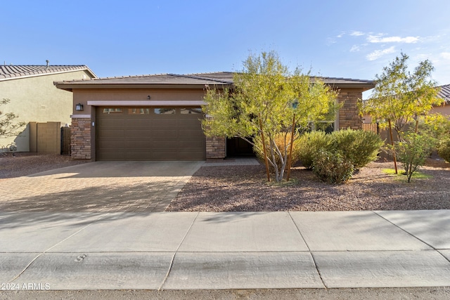 view of front of house featuring a garage