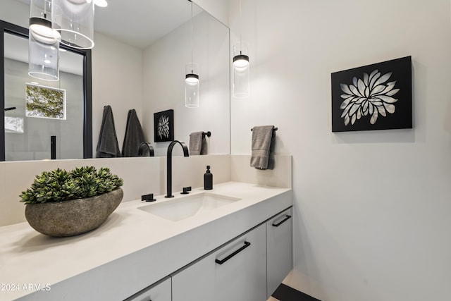 bathroom with vanity