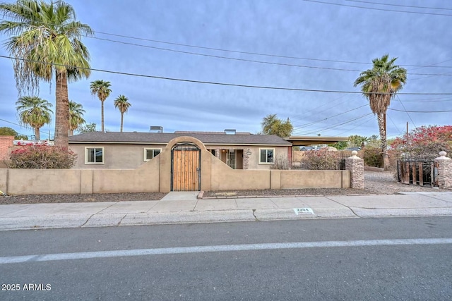 view of ranch-style home