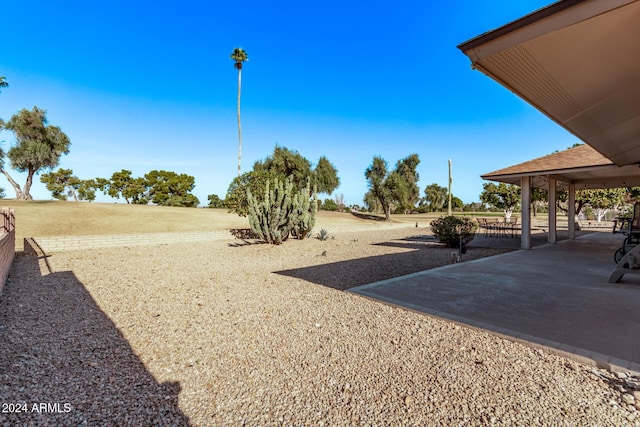 view of yard with a patio