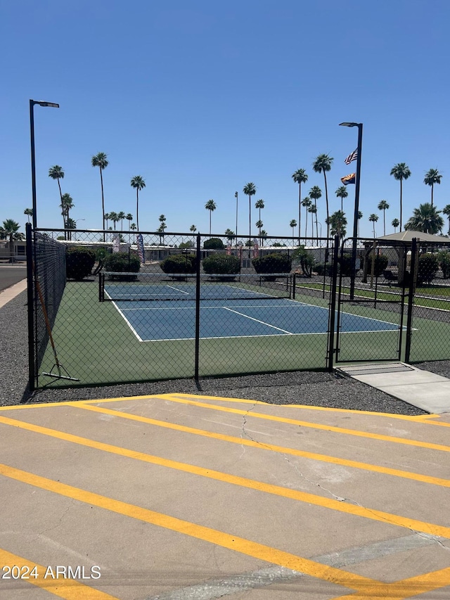 view of sport court