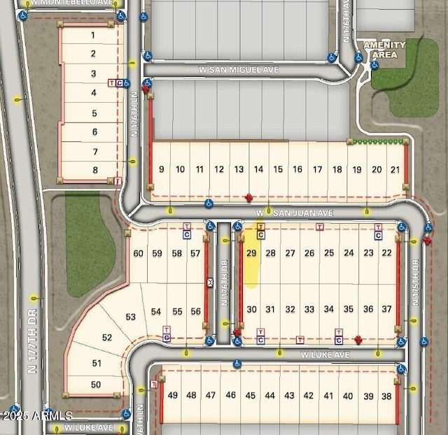 17619 W San Juan Ave, Litchfield Park, AZ 85340 - map of parcels