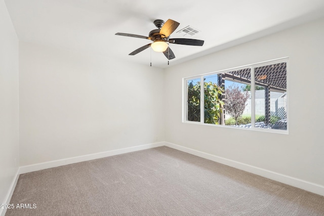 4920 E Osborn Rd, Phoenix, AZ 85018 - carpeted empty room featuring baseboards and ceiling fan