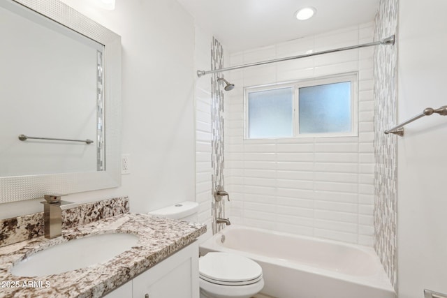 4920 E Osborn Rd, Phoenix, AZ 85018 - bathroom featuring toilet, vanity, and shower / tub combination