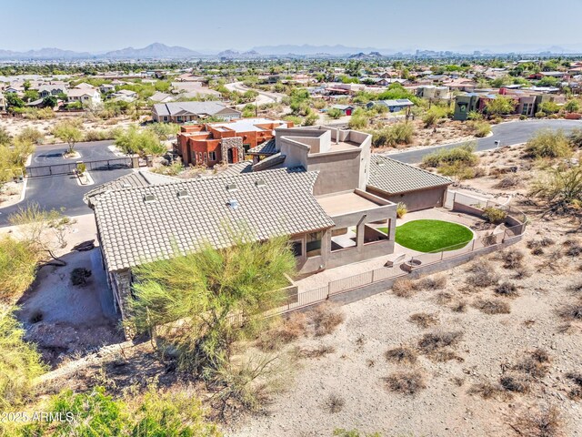 3903 E Melody Dr, Phoenix, AZ 85042 - aerial view of residential area with a mountain backdrop