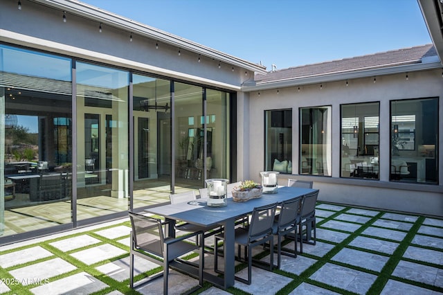 view of patio / terrace featuring outdoor dining space