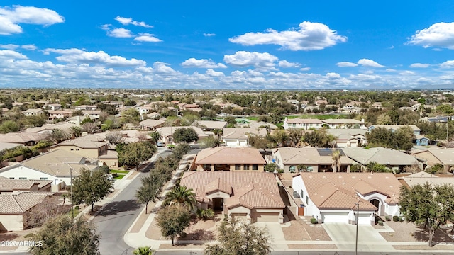 bird's eye view featuring a residential view