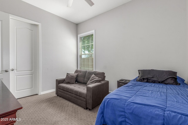 1342 E Milada Dr, Phoenix, AZ 85042 - carpeted bedroom with a ceiling fan and baseboards