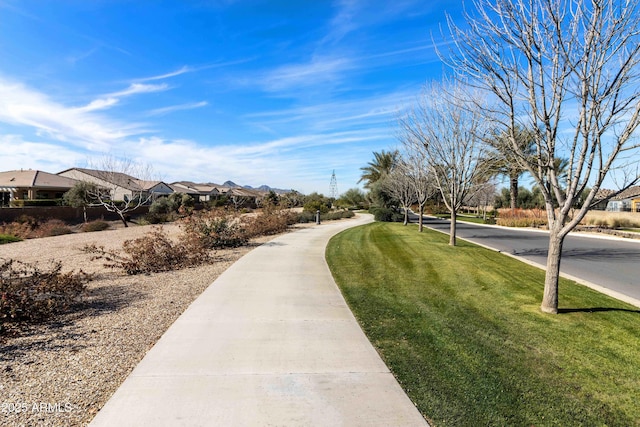 644 E Las Puertas Ln, Queen Creek, AZ 85140 - view of property's community with a residential view and a lawn