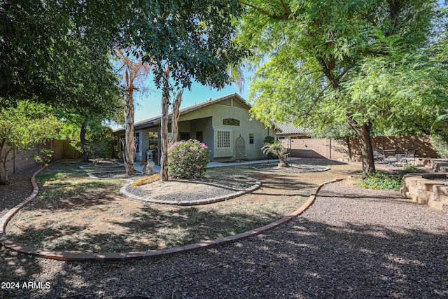 view of back of property