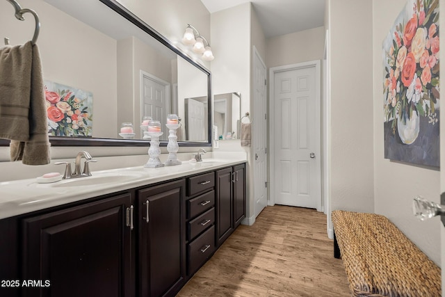 27276 N 81st Ln, Peoria, AZ 85383 - bathroom with wood finished floors and double vanity