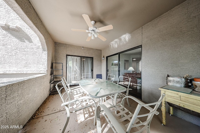 15225 N 100th St Unit 1185, Scottsdale, AZ 85260 - view of patio / terrace with a ceiling fan and outdoor dining area