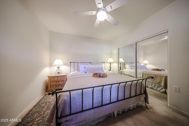 15225 N 100th St Unit 1185, Scottsdale, AZ 85260 - carpeted bedroom with a closet and ceiling fan