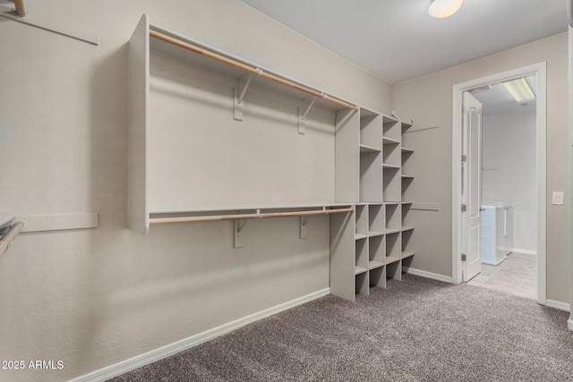 3796 E Rakestraw Ln, Gilbert, AZ 85298 - walk in closet featuring carpet floors and washer / clothes dryer