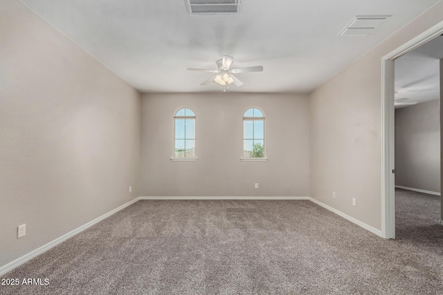 3796 E Rakestraw Ln, Gilbert, AZ 85298 - carpeted empty room with a ceiling fan and baseboards