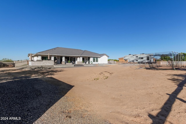 view of back of property