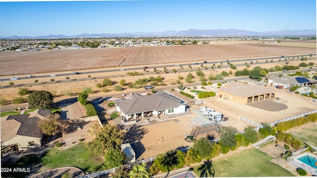 aerial view featuring a mountain view