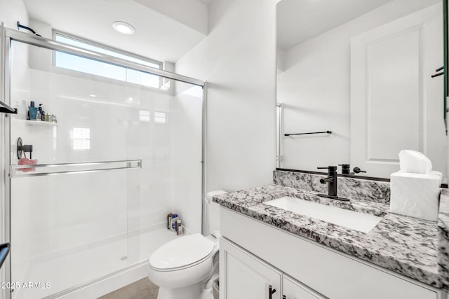 3417 E Los Gatos Dr, Phoenix, AZ 85050 - full bathroom with vanity and a stall shower