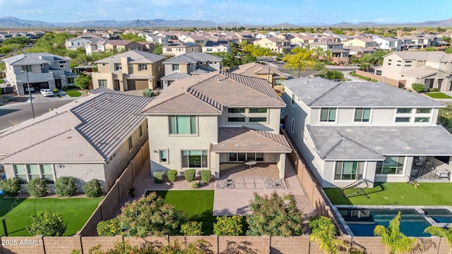 3417 E Los Gatos Dr, Phoenix, AZ 85050 - aerial perspective of suburban area featuring mountains