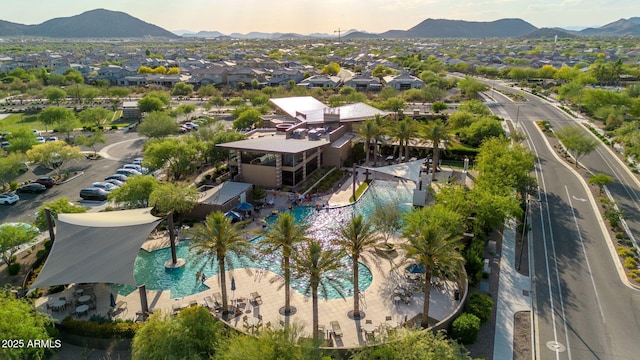 3417 E Los Gatos Dr, Phoenix, AZ 85050 - bird's eye view of a pool area and mountains