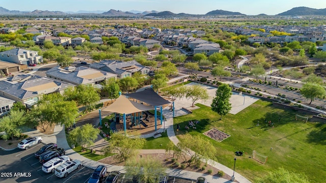 3417 E Los Gatos Dr, Phoenix, AZ 85050 - aerial perspective of suburban area featuring a mountain backdrop