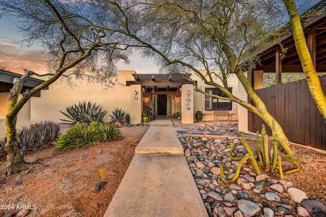 37801 N Cave Creek Rd Unit 13, Cave Creek, AZ 85331 - view of exterior entry featuring stucco siding
