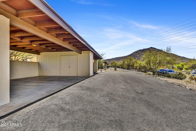 37801 N Cave Creek Rd Unit 13, Cave Creek, AZ 85331 - garage featuring a mountain view
