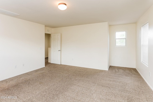 view of carpeted empty room