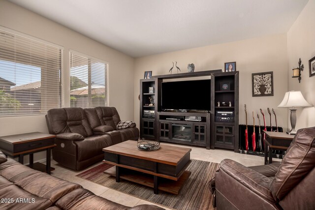 4834 E Robin Ln, Phoenix, AZ 85054 - living area with tile patterned floors