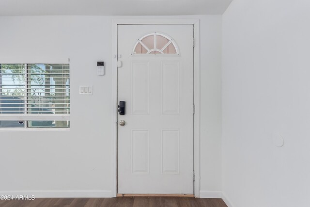 interior space featuring hardwood / wood-style floors