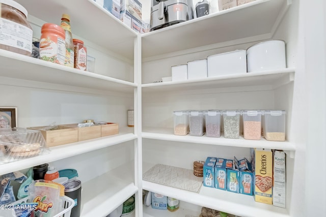 view of pantry