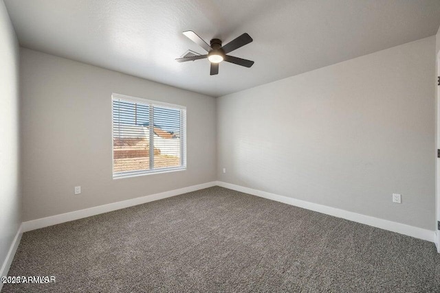 780 E Cobble Ln, Taylor, AZ 85939 - carpeted empty room with a ceiling fan and baseboards