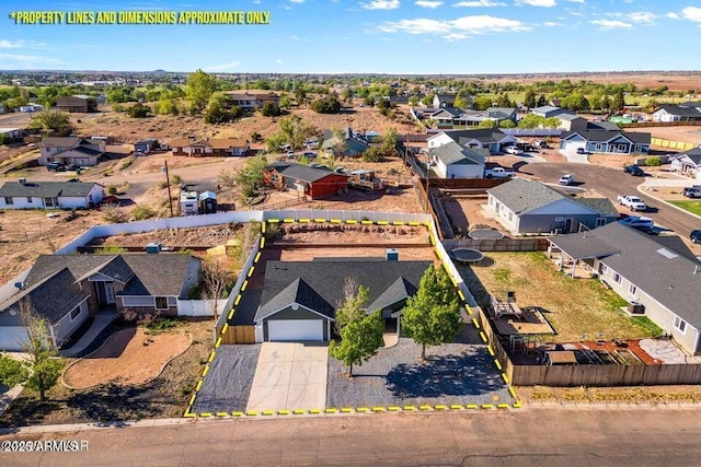 780 E Cobble Ln, Taylor, AZ 85939 - aerial view of residential area with property boundaries highlighted