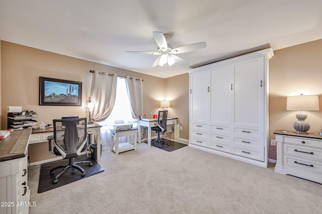 17404 N 99th Ave Unit 318, Sun City, AZ 85373 - carpeted office space with baseboards and a ceiling fan