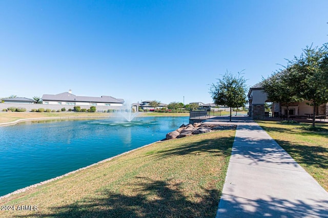 view of water feature