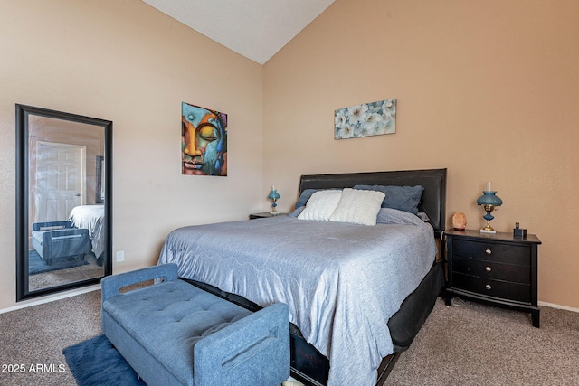 7764 N 19th Dr, Phoenix, AZ 85021 - bedroom featuring lofted ceiling and carpet