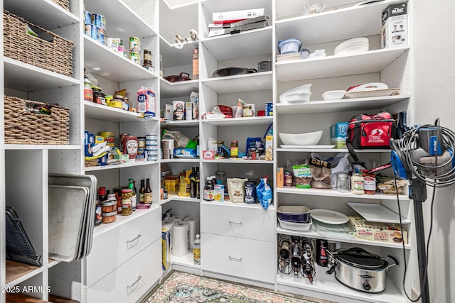 view of pantry