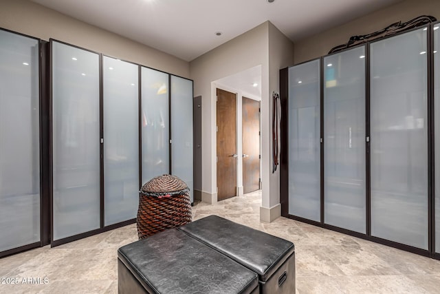 bathroom featuring french doors