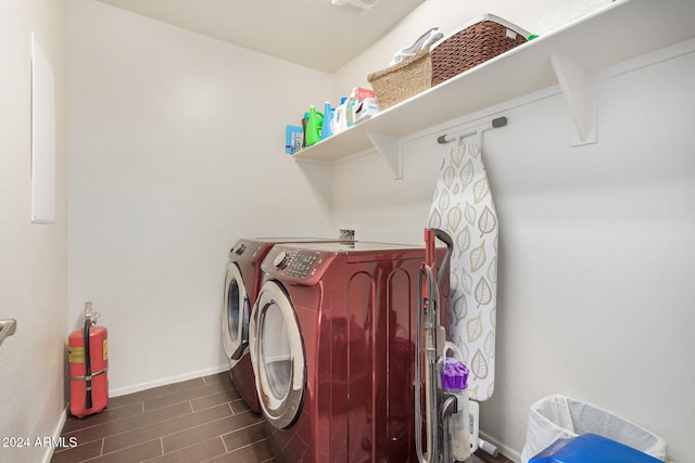 washroom with washer and clothes dryer