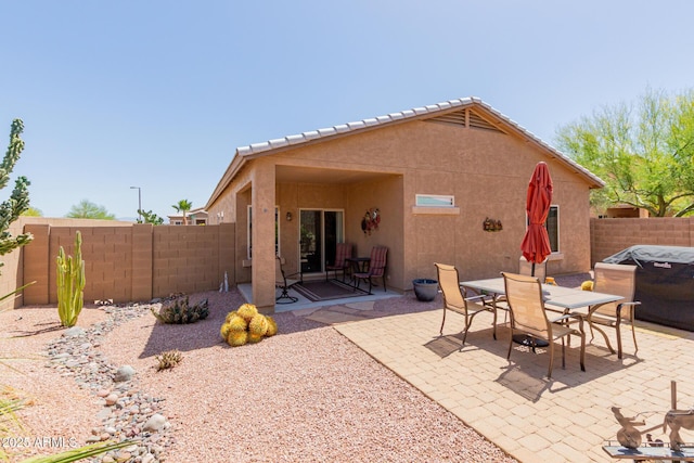 view of patio / terrace featuring a fenced backyard