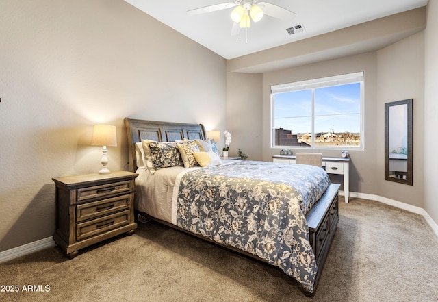 5524 N Brinson Ln, Prescott Valley, AZ 86314 - carpeted bedroom with baseboards and ceiling fan