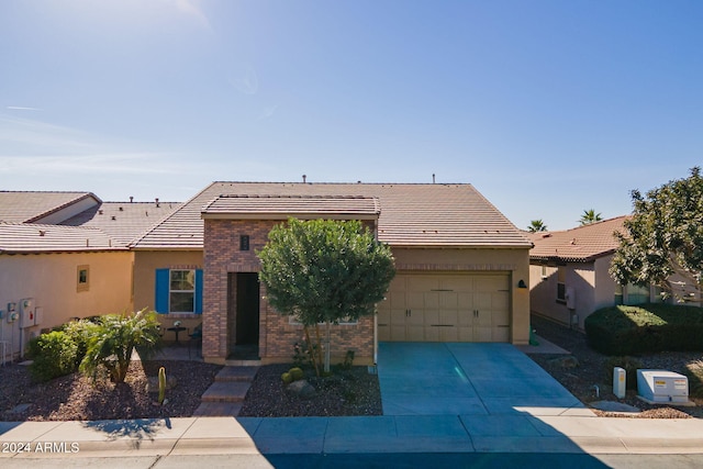 view of front of house featuring a garage