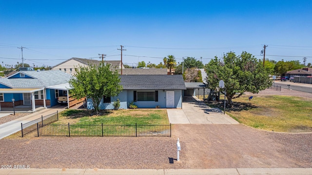 118 E 10th St, Casa Grande, AZ 85122 - ranch-style home featuring driveway, roof with shingles, and stucco siding