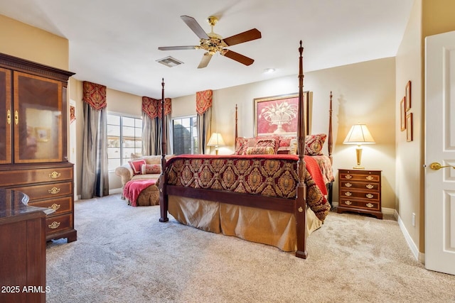 10434 N 44th St N, Phoenix, AZ 85028 - carpeted bedroom with a ceiling fan and baseboards