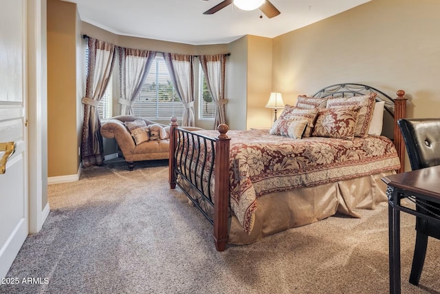 10434 N 44th St N, Phoenix, AZ 85028 - bedroom featuring carpet flooring, ceiling fan, and baseboards