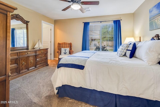10434 N 44th St N, Phoenix, AZ 85028 - carpeted bedroom with multiple windows and ceiling fan