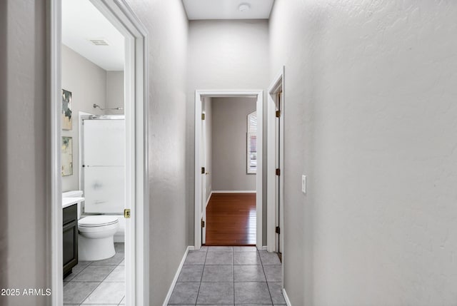 2260 E Binner Dr, Chandler, AZ 85225 - hall featuring baseboards, visible vents, and light tile patterned floors
